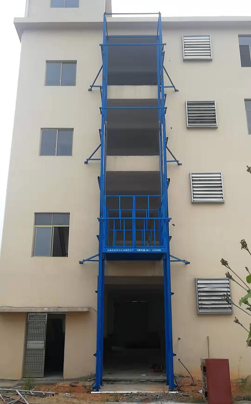 威海室外导轨式升降平台
